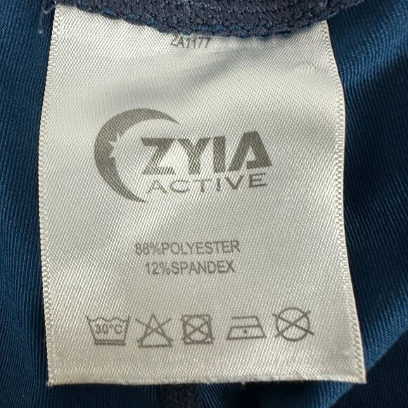Zyia Active Blue Camo Leggings Women's Size 10N Polyester/Spandex - Picture 4 of 5